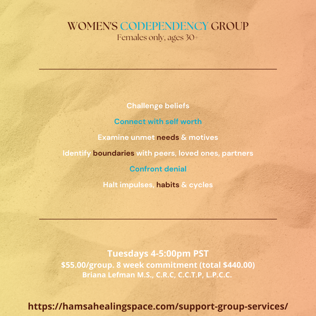 Hamsa healing space women's codependency support group
