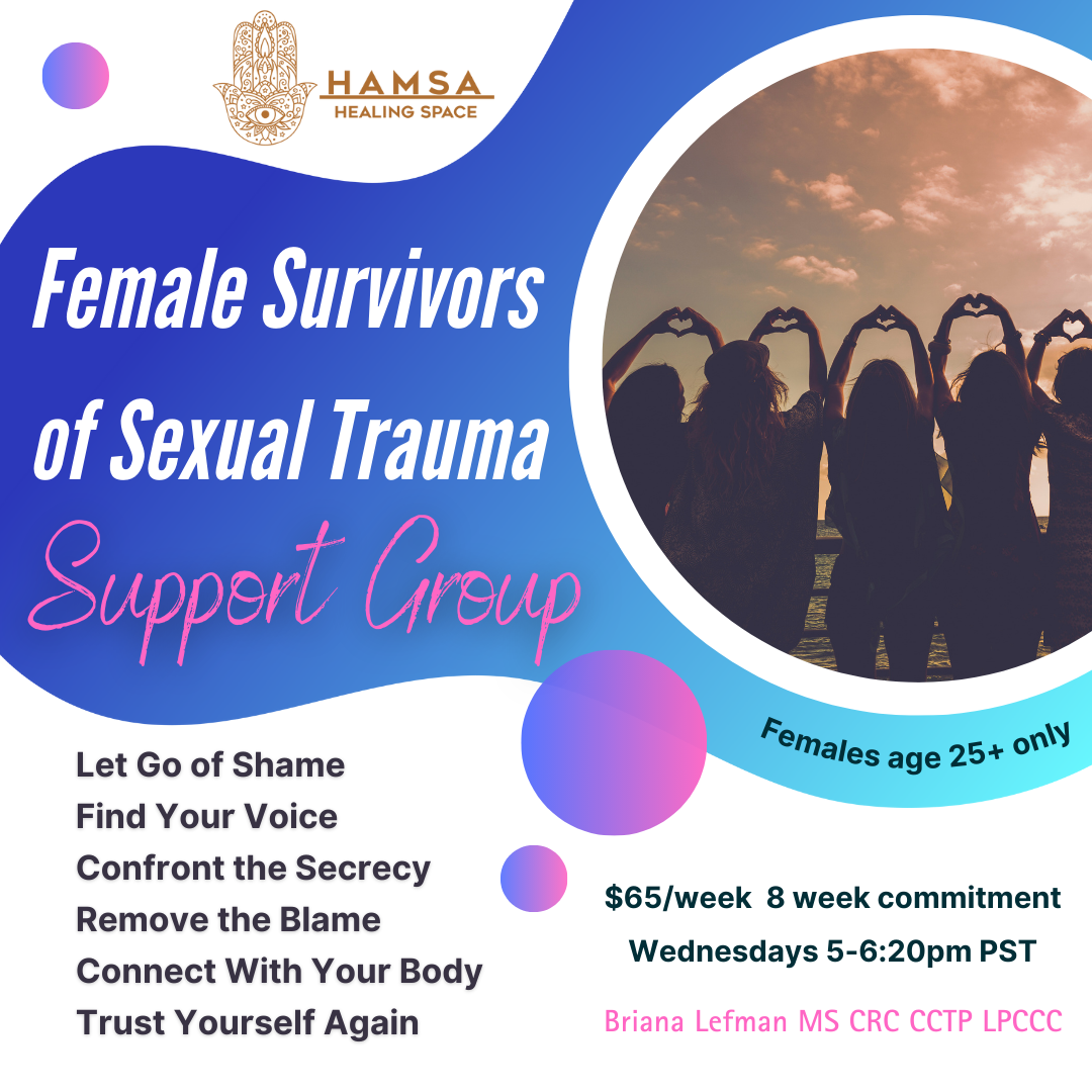 Female Survivors of Sexual Trauma - Online Support Group at Hamsa Healing Space