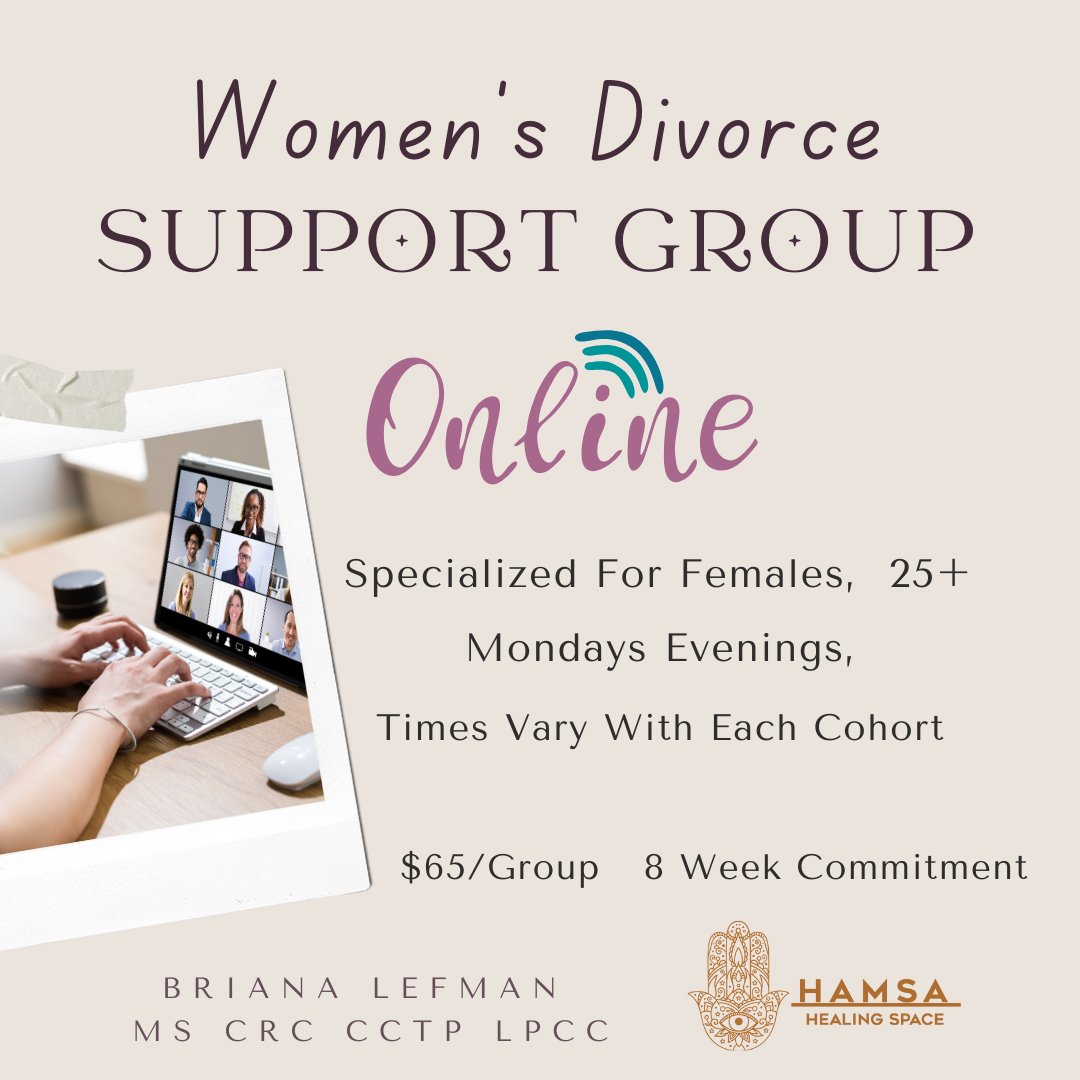 Womens Divorce Support Group Online by Hamsa Healing Space