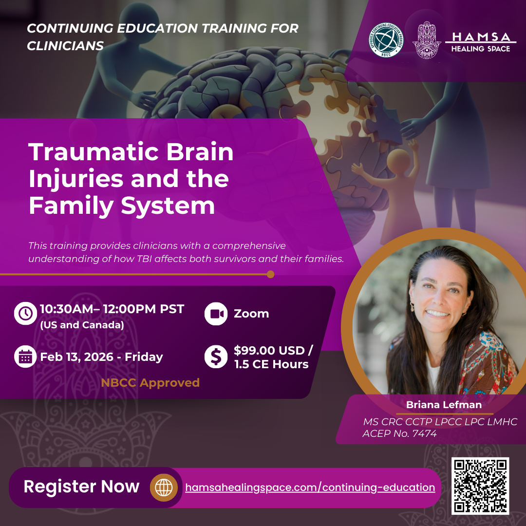 Traumatic Brain Injuries and the Family System CEU Live Webinar NBCC
